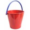 Spielstabil Large Sand Pail Beach Toy - 2.5L German-Made Sand Bucket - Kids Beach Essentials, Toddler Outdoor Toys, & Sandbox Toys - Colors Vary